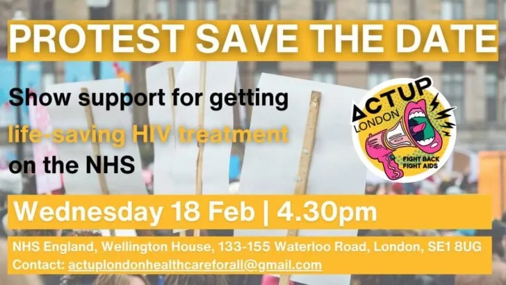 ACT UP protest in London