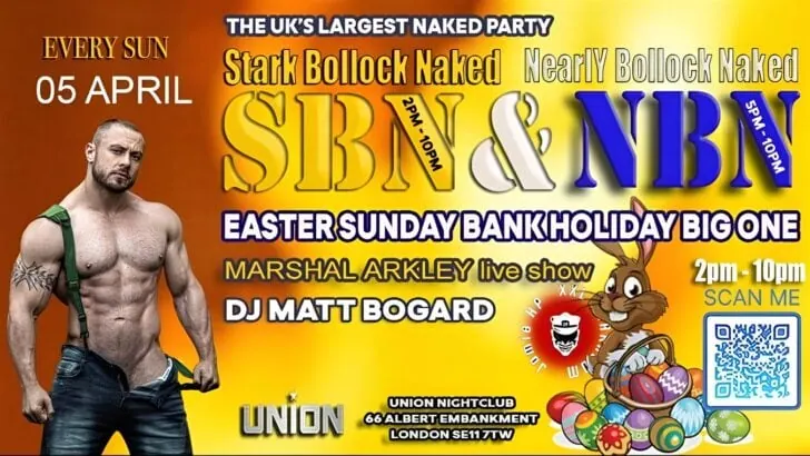 SBN is a naked cruise party at club union in London