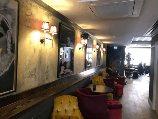 The Black Cap gay cabaret bar in Camden, London. View of interior.