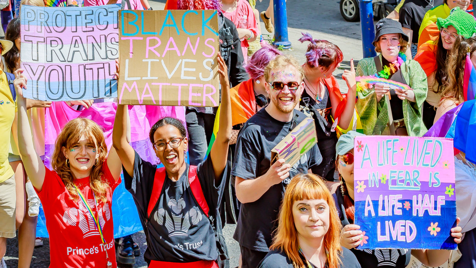 Bristol Pride Parade March Banners (Credit Tim Maynard. Image supplied)