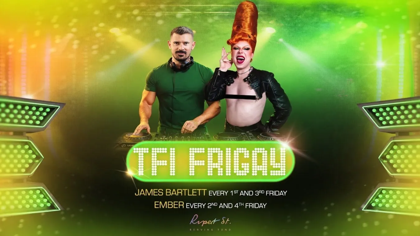 TFI Frigay at gay bar in London called Rupert Street Bar