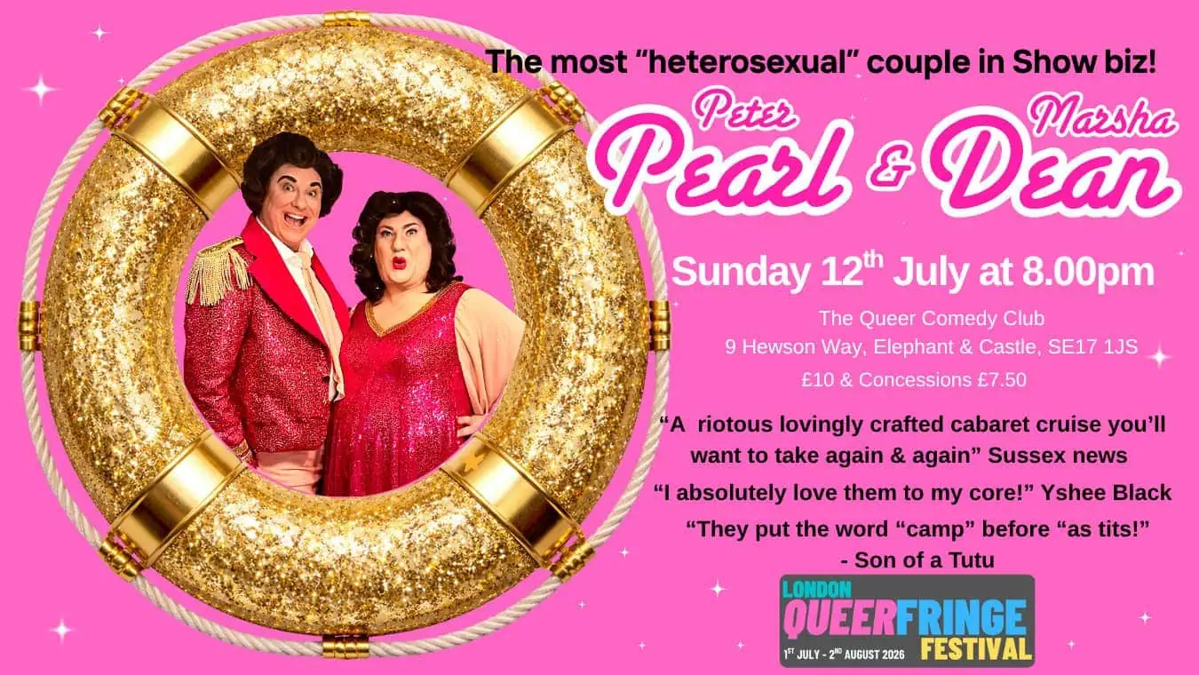 Pearl and Dean at Betty & Joan's gay bar in South London.