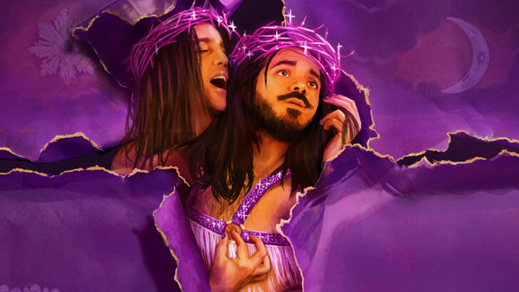 JEESUZ! tackles themes of colonialism, sexuality and sin, written and performed by Sergio Maggiolo as Jesús alongside collaborator and partner Guido Garcia Lueches.