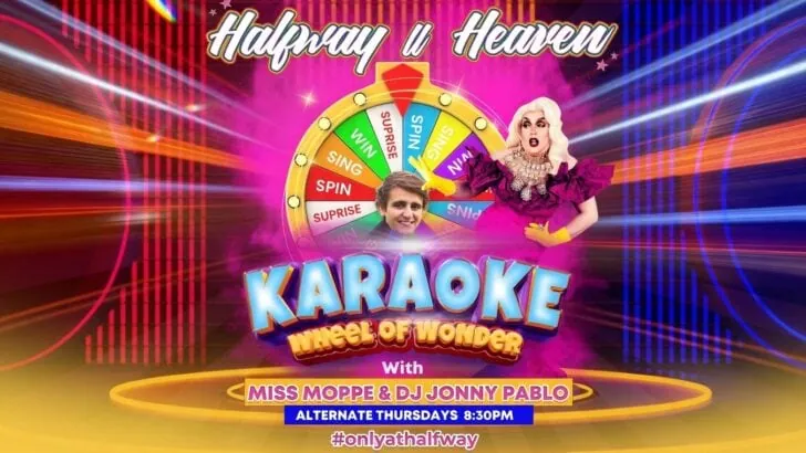 Mrs Moppe does Karaoke at Halfway to heaven, London.