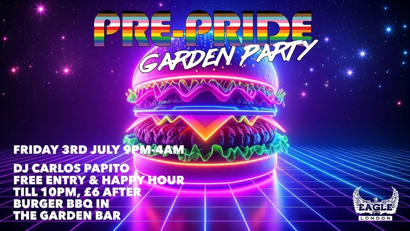 Pre-Pride Party at Eagle London in South London gay bar.