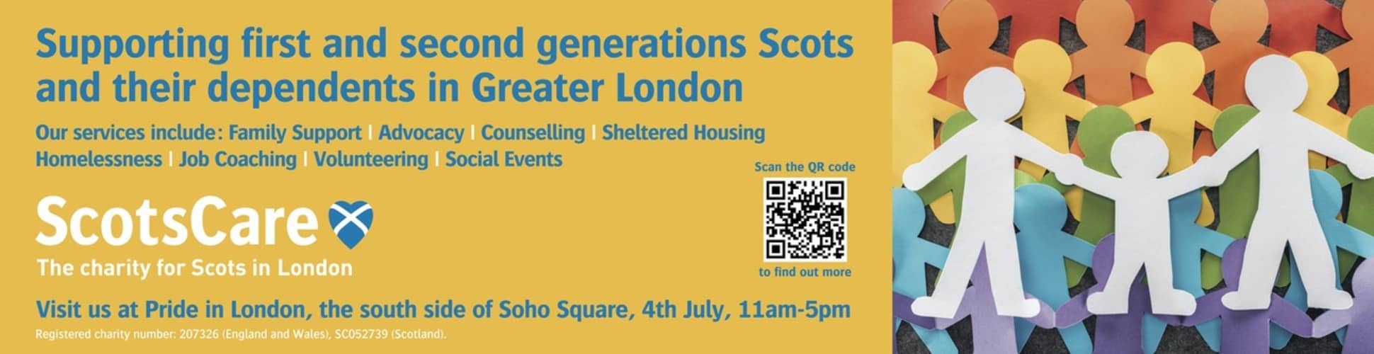 Scots Care is at Pride in London.
