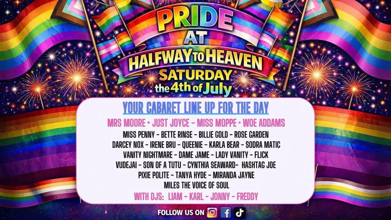 Gay Pride In London at Halfway To Heaven on Saturday 4th July 2026