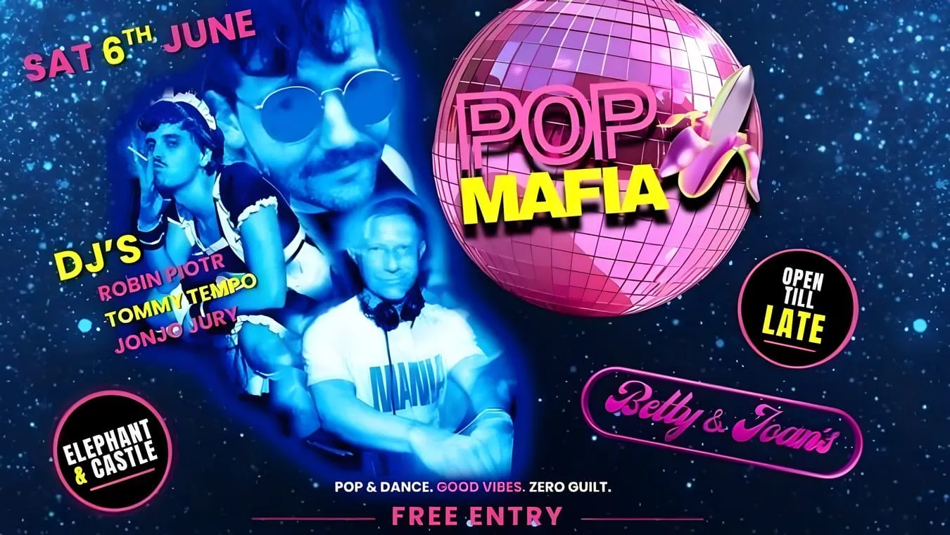 POP Mafia at Betty & Joan's LGBTQ bar in south London.