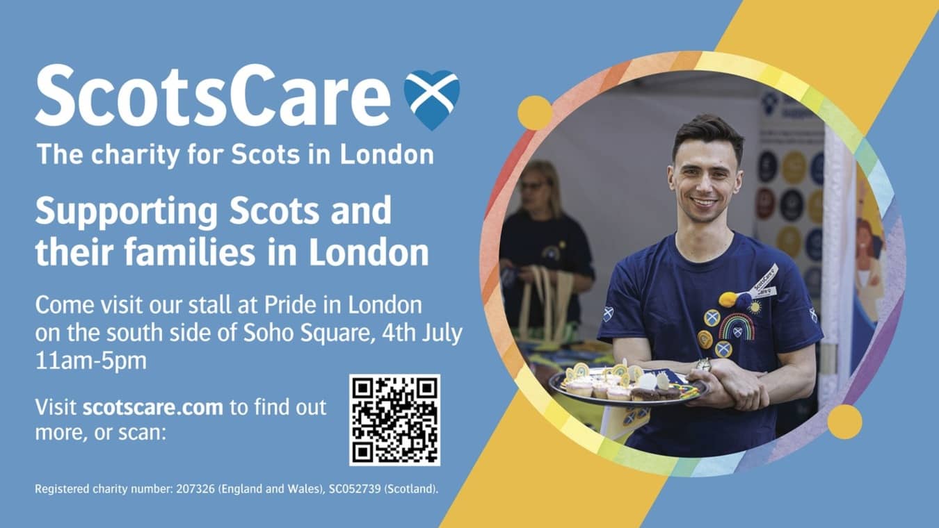 Scots care is at Pride In London on 4th July 2026