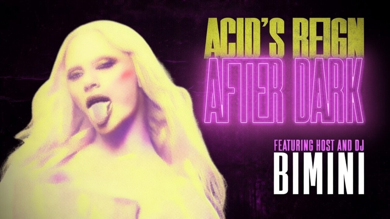 Acid's Reign After Dark pride party in London at Pleasance Theatre hosted by Bimini.
