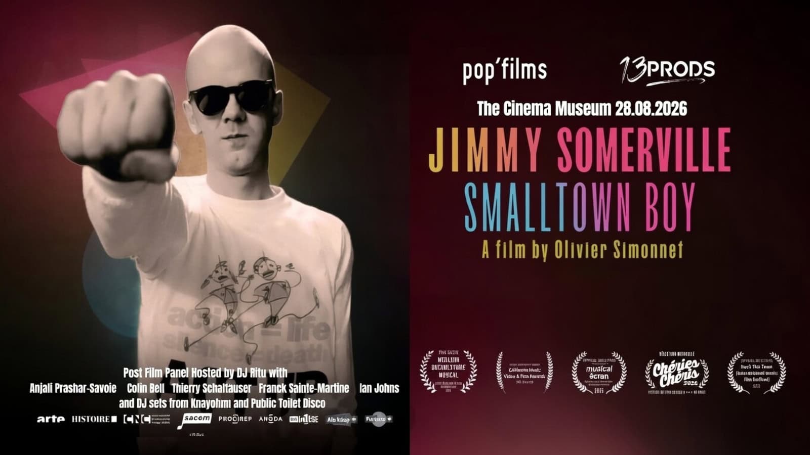 Jimmy Somerville – Queer Rebel of English Pop – UK Premiere at The Cinema Museum on 28 August 2026