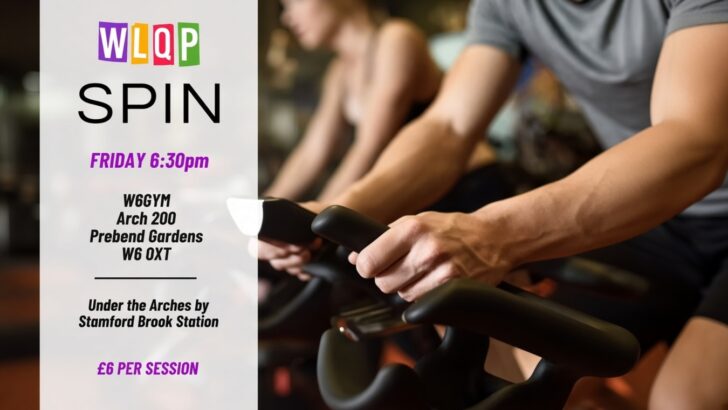 An all levels fitness spin class where you can burn off hundreds of calories while pedalling along to the WLQP pop playlists!