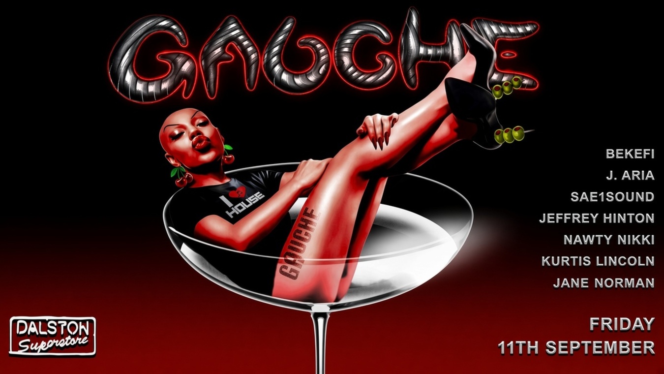 Gauche is a queer party at Dalston Superstore in London.
