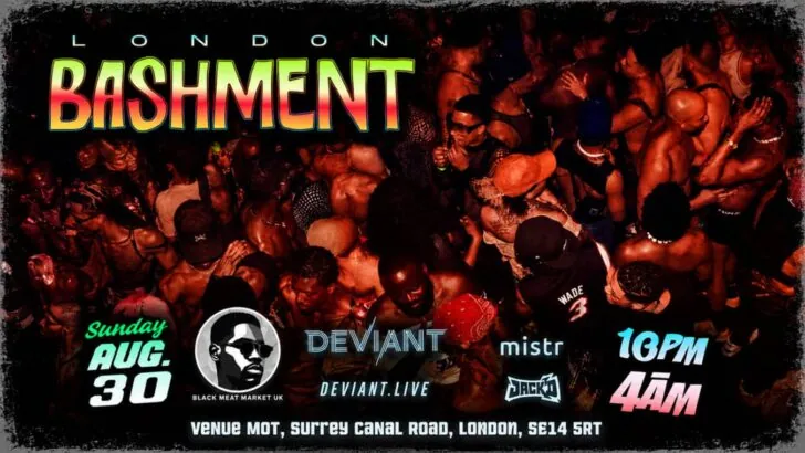 BASHMENT Party is a Black queer party in London over Carnival Weekend.
