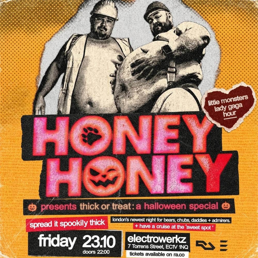 Honey Honey gay club for bears in London.