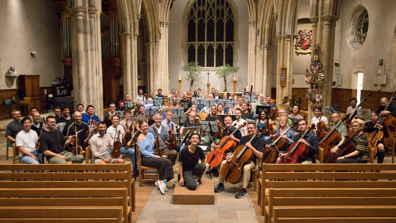 Image of LGSO (2026), with musical director Sonia Ben-Santamaria